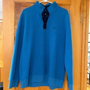 Southern Tide Men's Ocean Blue Zip-Up Sweater